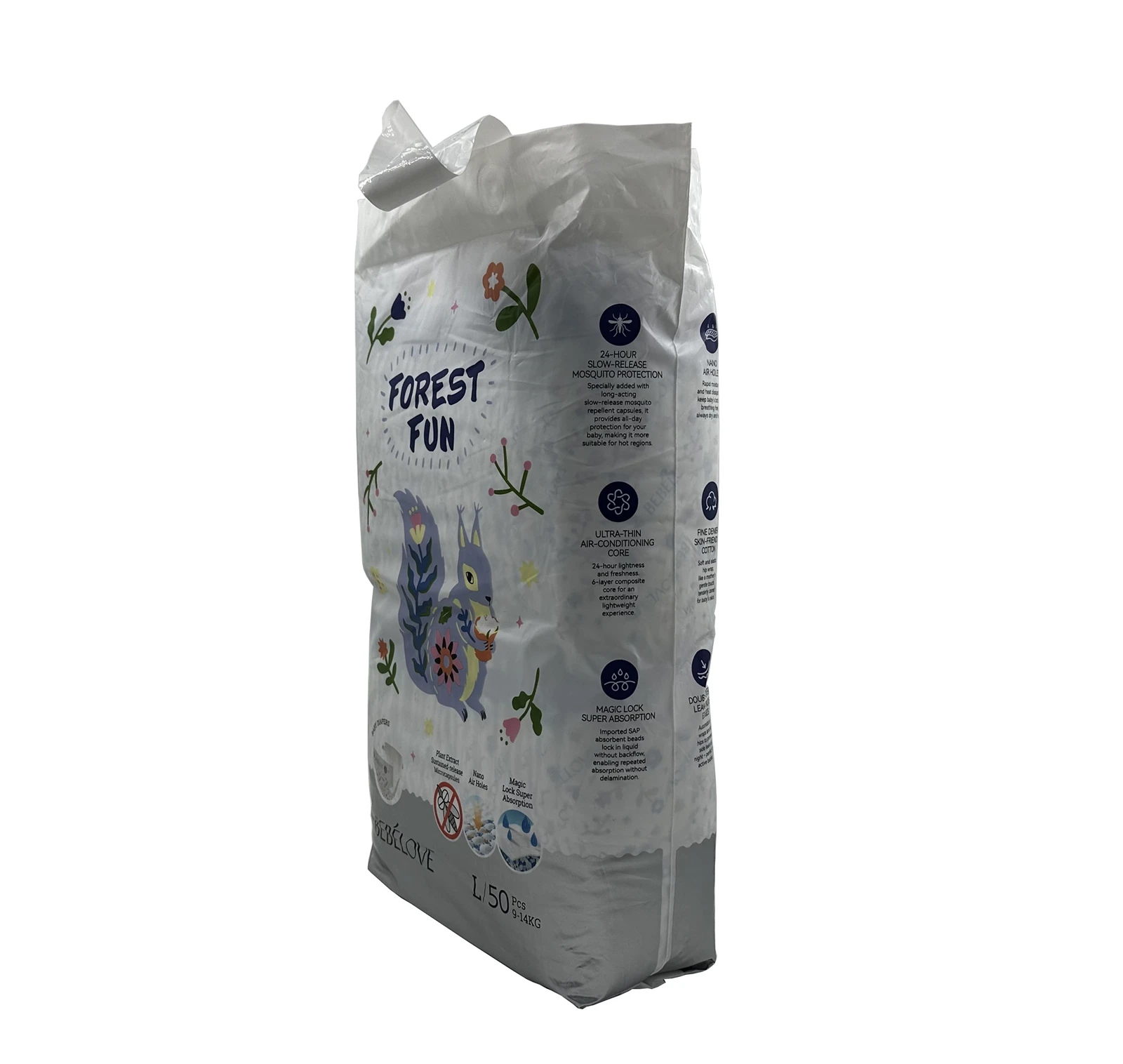 Plant extract Mosquito Repellent Baby Diaper side Plant extract Mosquito Repellent Baby Diaper side